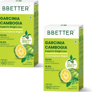 BBETTER Garcinia with Green Coffee and Green Tea Capsules 60 – Ayurvedic Herb