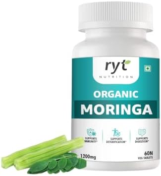 Ryt Nutrition Organic Moringa 60 Veg 1200mg Tablets – Moringa oleifera