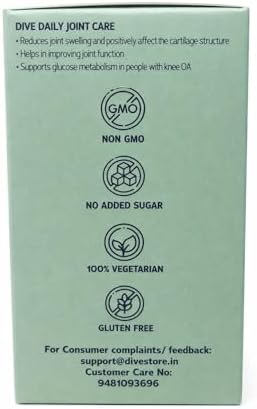 Dive Daily Joint Care with Glucosamine Sulphate 500mg Tablets – Ayurvedic Herb