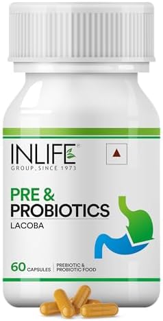 INLIFE Prebiotics and Probiotics Supplement — Capsules 60 – Ayurvedic Herb