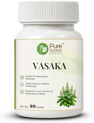 Pure Nutrition Vasaka Tablets 90 – Adhatoda Vasica Ayurvedic Herb