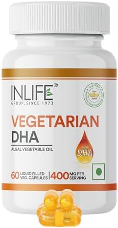 INLIFE Omega-3 Algal DHA 400mg Capsules 60 – Ayurvedic Herb