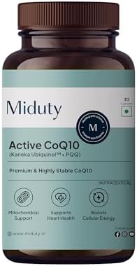 Miduty CoQ10 Ubiquinol + PQQ Capsules 30 – Ayurvedic Herb