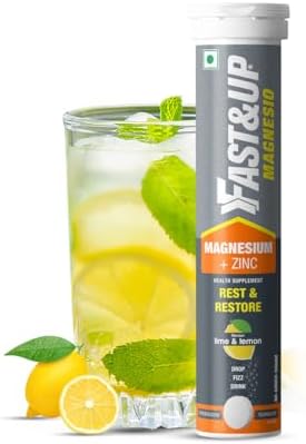 Fast&Up Magnesio Magnesium + Zinc Effervescent Tablets 20 – Vegetarian Mineral