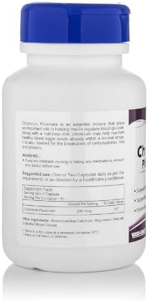 Healthvit Chromium Picolinate 200mcg Capsules 60 – Vegetarian Mineral