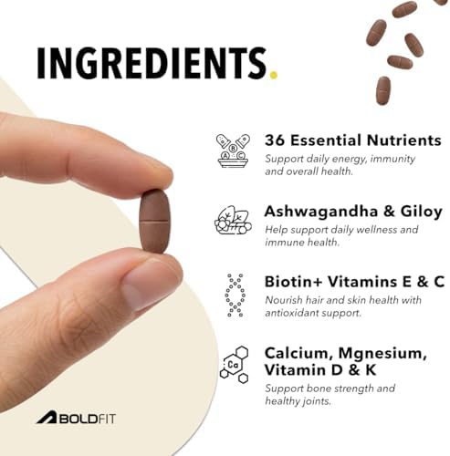 Boldfit Multivitamin 120 Veg Tablets – Vitamin Supplement