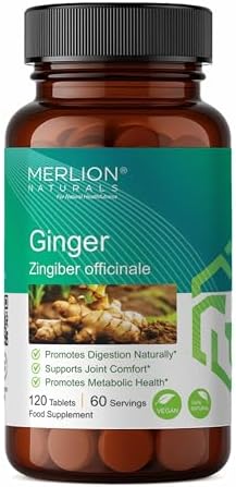 Merlion Naturals Ginger 500mg Tablets 120 – Zingiber officinale