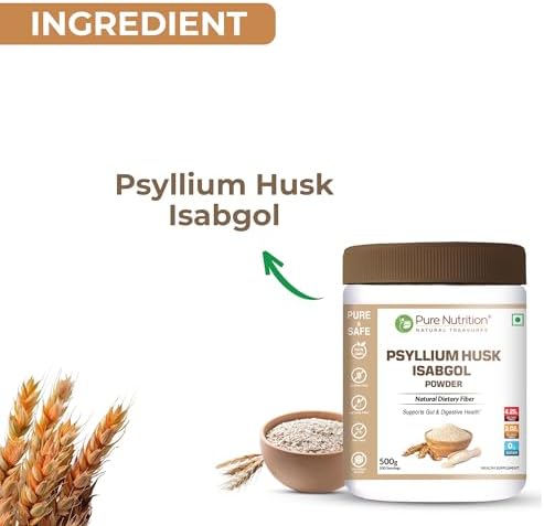 Pure Nutrition Psyllium Husk Powder 500g – Plantago ovata