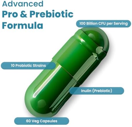 ZeroHarm Prebiotics & Probiotics CFU 100Billion Capsules 60 – Ayurvedic Herb