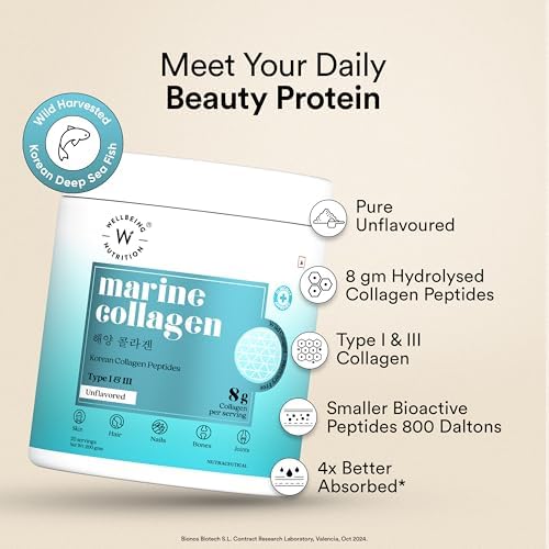 Wellbeing Nutrition Pure Korean Marine Collagen Powder – Ayurvedic Herb