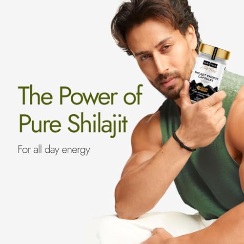 Kapiva Shilajit Energy Capsules with Ashwagandha Capsules 60 – Withania somnifera