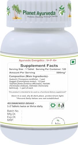 Planet Ayurveda Amritadi Guggul Tablets 120 – Tinospora cordifolia