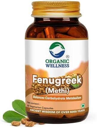 Organic Wellness Fenugreek 90 Veg Capsules 90 – Trigonella foenum