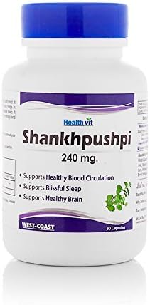 Healthvit Shankhpushpi 240mg Capsules 60 – Convolvulus pluricaulis