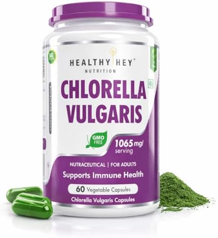 HealthyHey Chlorella Vulgaris 1065mg Tablets 60 – Chlorella vulgaris