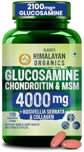 Himalayan Organics Glucosamine Chondroitin MSM Tablets – Ayurvedic Herb