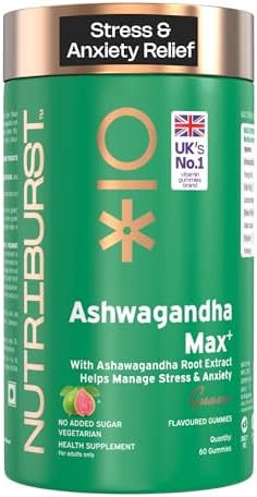 Nutriburst Ashwagandha Max 500mg Gummies – Withania somnifera
