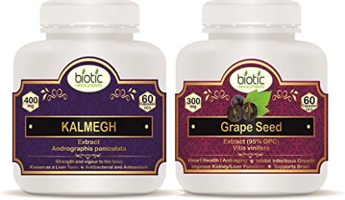 Biotic Andrographis & Grape Seed Extract Capsules 120 – Andrographis paniculata