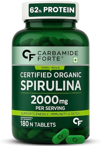 Carbamide Forte Organic Spirulina 2000mg Tablets 60 – Arthrospira platensis