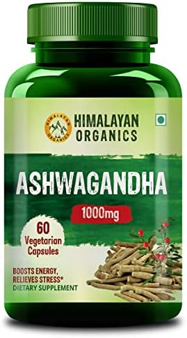 Himalayan Organics Ashwagandha 60 Veg 1000mg Capsules 60 – Withania somnifera
