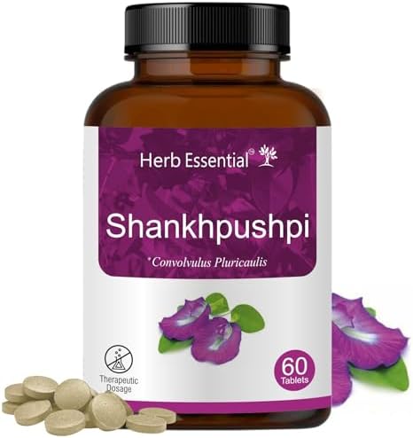 Herb Essential Shankhpushpi Tablets 60 – Convolvulus pluricaulis