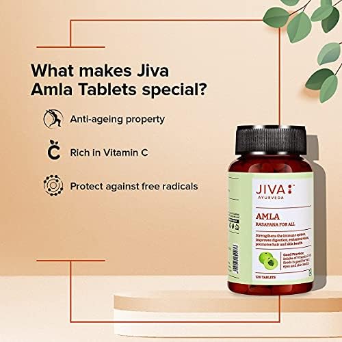 Jiva Amla 500mg Tablets 240 – Emblica officinalis