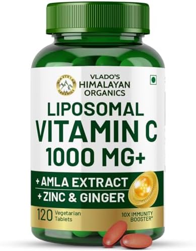 Himalayan Organics Liposomal Vitamin C with Amla & Zinc Tablets 120 – Vitamin Supplement