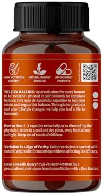 Jiva Safed Musli Capsules 60 – Chlorophytum borivilianum