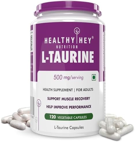 HealthyHey L-Taurine Capsules 120 – Amino Acid