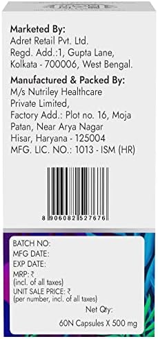 Kapiva Testo with 19 Ayurvedic Herbs Capsules – Withania somnifera