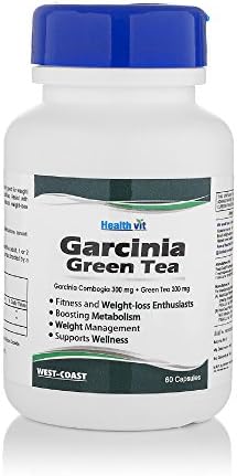 Healthvit Garcinia Cambogia + Green Tea Extract 500mg Capsules 60 – Malabar tamarind
