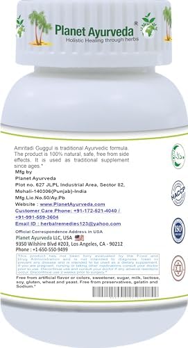Planet Ayurveda Amritadi Guggul Tablets 120 – Tinospora cordifolia