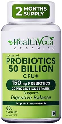 Health Veda Probiotics CFU 50Billion Capsules – Ayurvedic Herb