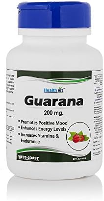 Healthvit Guarana 200mg Capsules 60 – Paullinia cupana