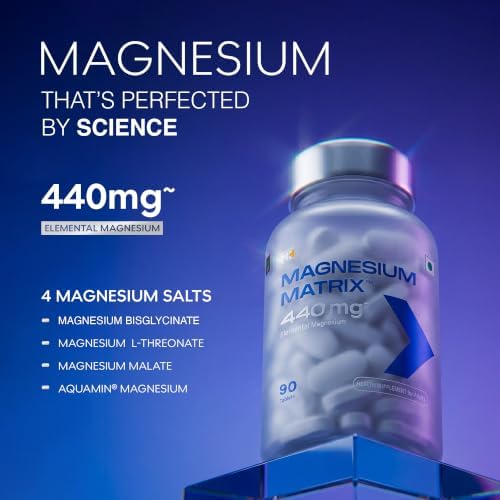 MuscleBlaze Magnesium Matrix 440mg Tablets 90 – Vegetarian Mineral