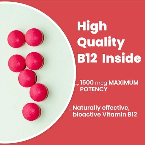 Himalayan Organics Methylcobalamin Vitamin B12 1500mcg Tablets – Vitamin Supplement