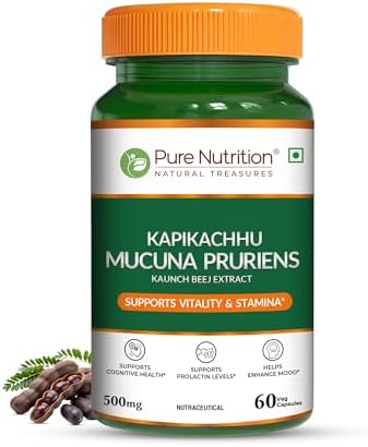 Pure Nutrition Kaunch Beej 500mg Capsules – Mucuna pruriens