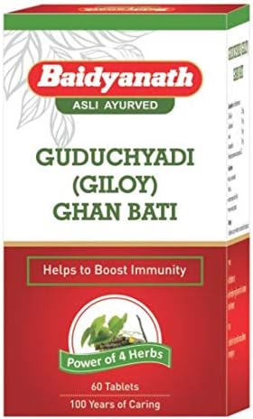 Baidyanath Guduchyadi Giloy Ghan Bati Tablets 60 – Tinospora cordifolia