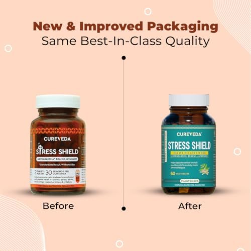 Cureveda Ashwagandha, Brahmi & Jatamansi Ayurvedic Tablets – Withania somnifera