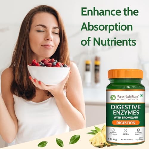 Pure Nutrition Digestive Enzymes with Bromelain Tablets – Ayurvedic Herb