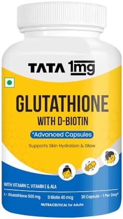 Tata 1mg Glutathione Advanced with Vitamin C, E & Biotin Tablets 30 – Vitamin Supplement
