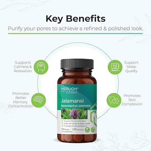 Merlion Naturals Jatamansi Tablets 120 – Nardostachys jatamansi