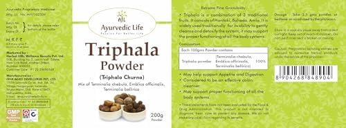 Ayurvedic Life Triphala Churna Powder 200g – Ayurvedic Herb