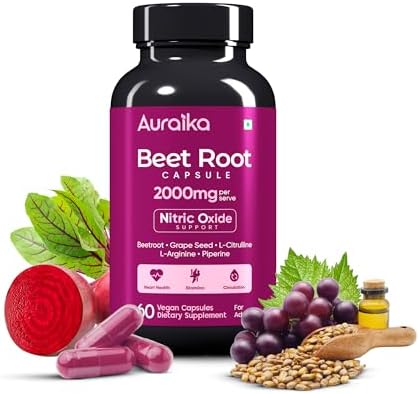 Auraika Beetroot 6-in-1 2000mg Capsules 60 – Beta vulgaris