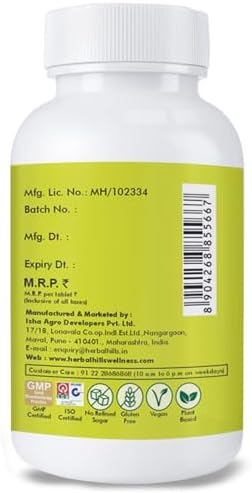 Herbal Hills Nirgundi 500mg Tablets 60 – Vitex negundo