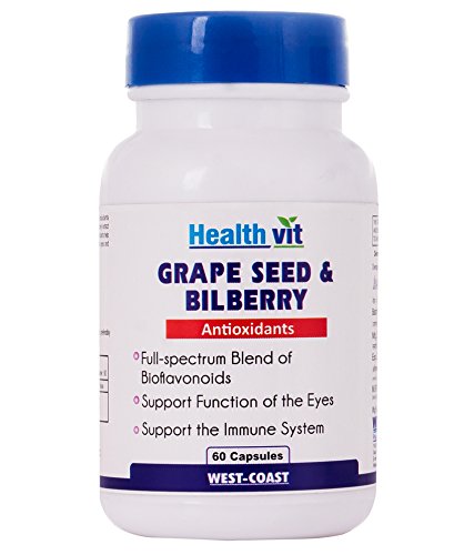 Healthvit Grape Seed & Bilberry Extract Capsules 60 – Vitis vinifera