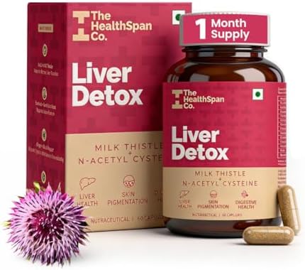 The Healthspan Co. Milk Thistle with NAC 900mg Capsules – Silybum marianum