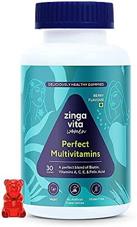 Zingavita Hair & Skin Multivitamin Gummies with Biotin Gummies – Vitamin Supplement