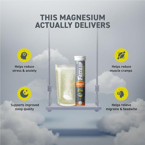 Fast&Up Magnesio Magnesium + Zinc Effervescent Tablets 20 – Vegetarian Mineral