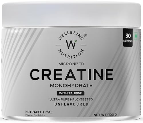 Wellbeing Nutrition Micronised Creatine Monohydrate Powder – Amino Acid